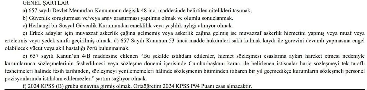 Personel alımı detayları