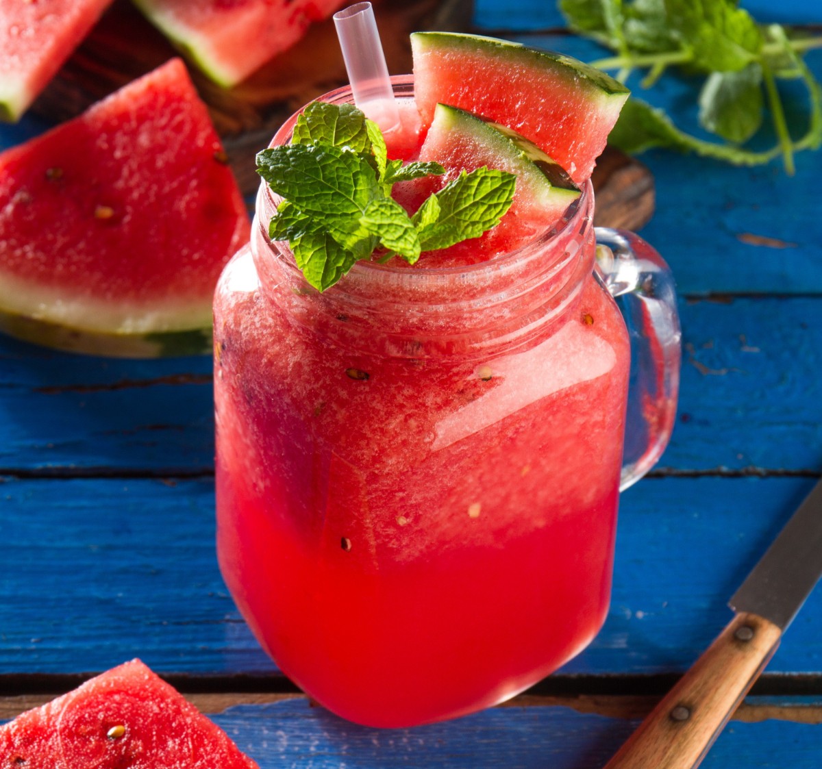 ev yapımı karpuzlu içecek